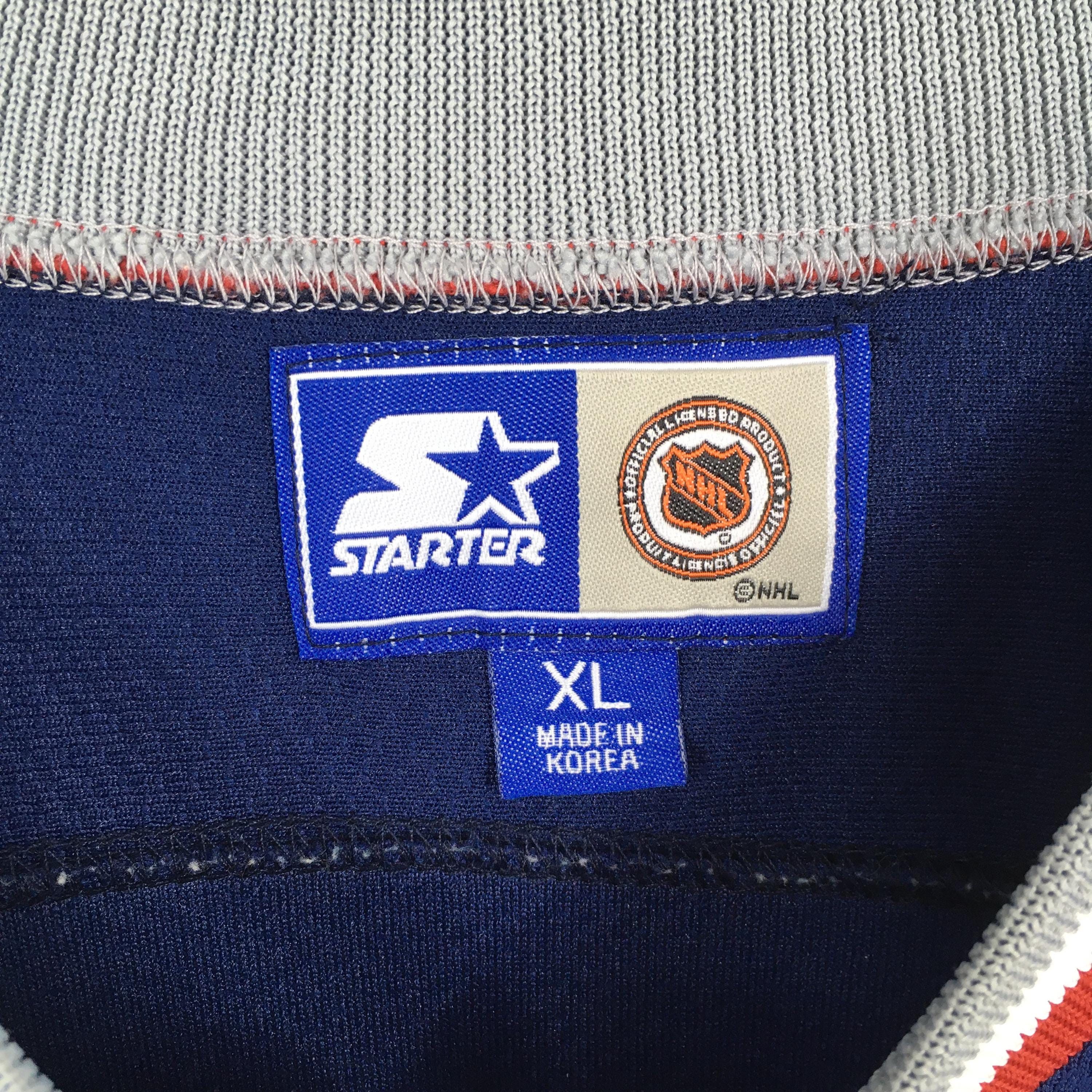 NHL Vintage 90s New York Rangers NHL Blue Jersey XLarge Size US XL / EU 56 / 4 - 5 Thumbnail