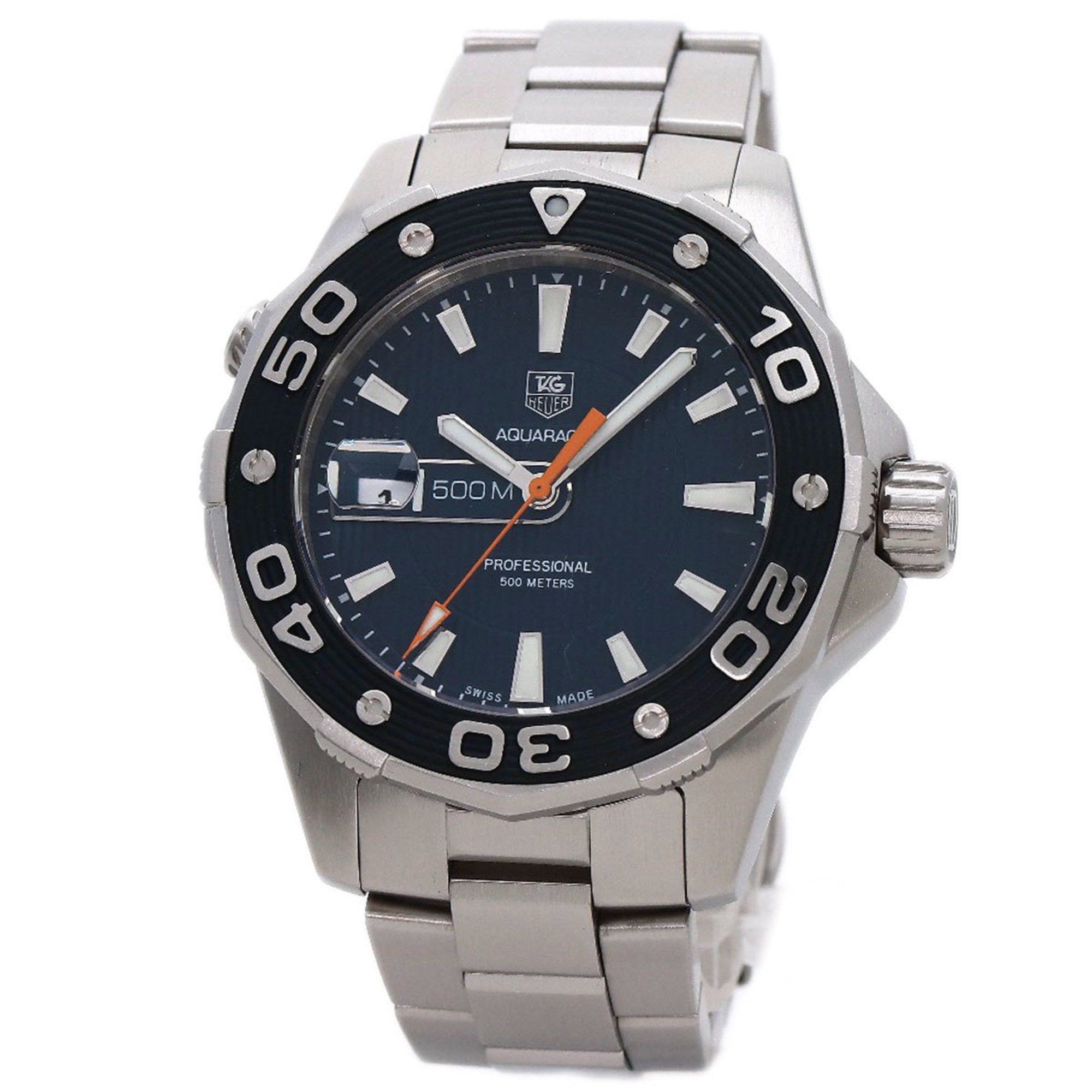Tag Heuer TAG Heuer WAJ1112 Aquaracer Watch Stainless Steel SS Men's HEUER Size ONE SIZE - 1 Thumbnail