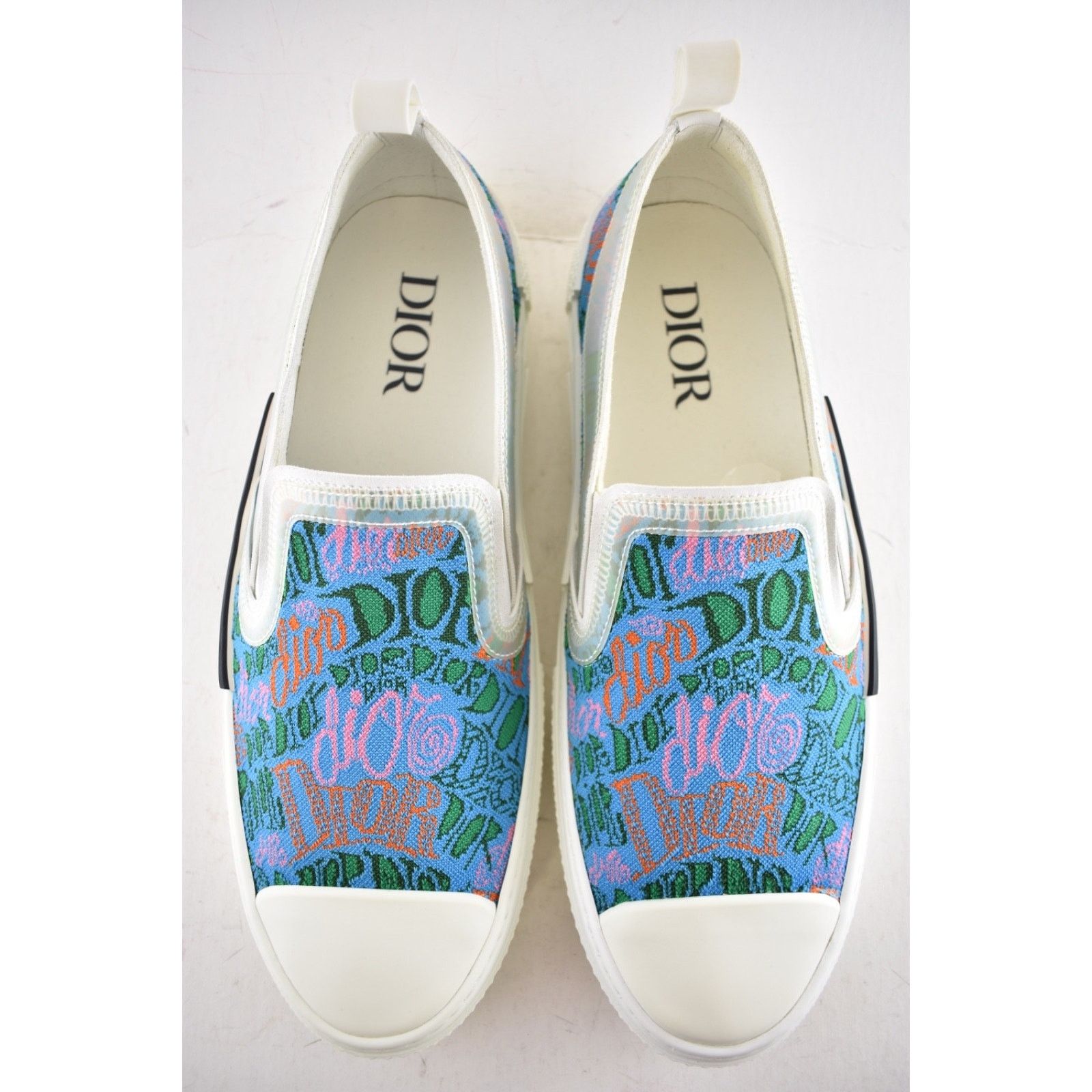 Dior Dior Mens Multicolor Logo Low Top Slip On Flat Sneaker 44 11 Size US 11 / EU 44 - 3 Thumbnail