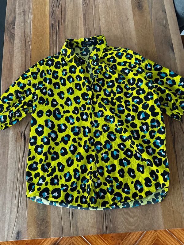 Versace Versace cheetah short sleeve shirt Size US XXL / EU 58 / 5 - 1 Thumbnail