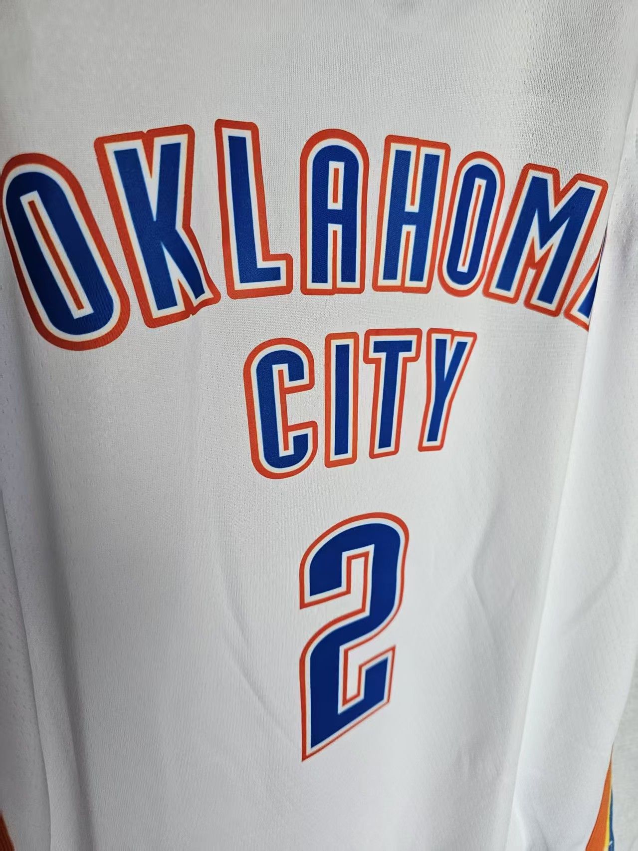 NBA Thunder #2 Shai Gilgeous-Alexander Jersey White Size US M / EU 48-50 / 2 - 3 Thumbnail