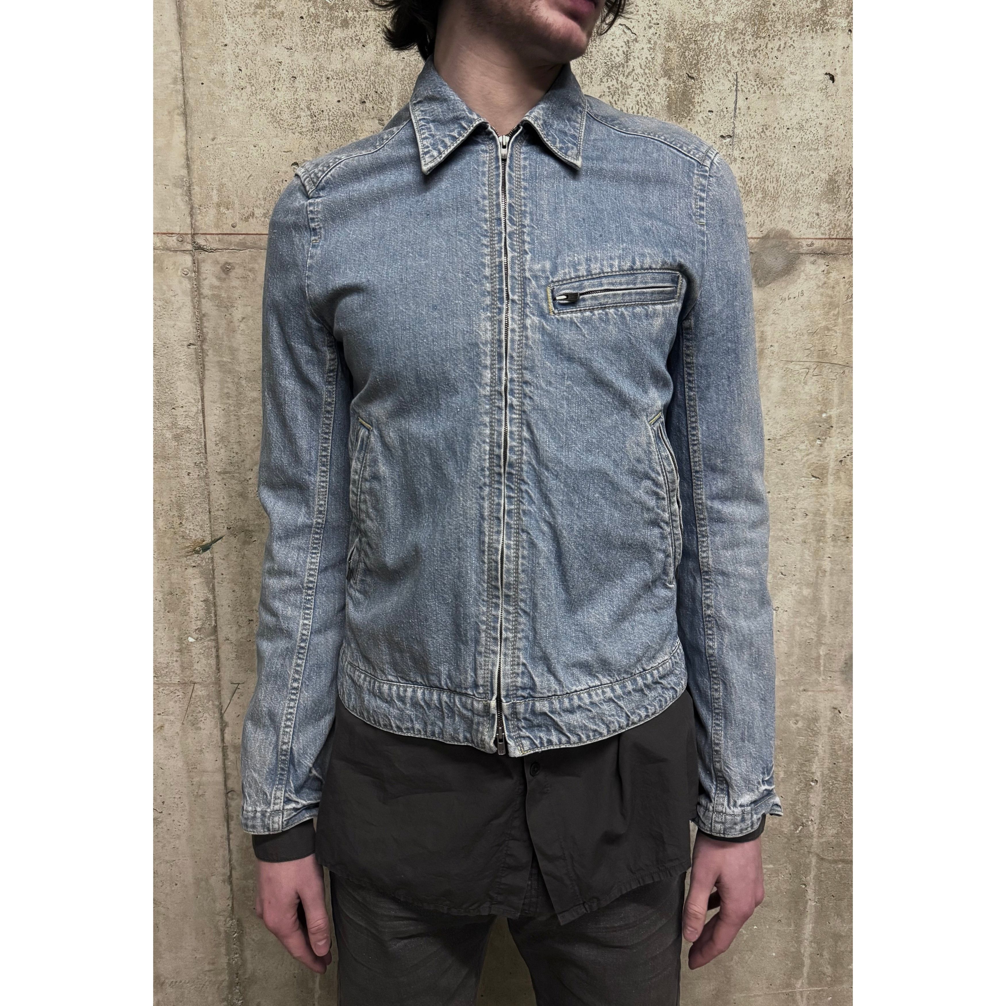 The Viridi-anne The Viridi-Anne Light Wash Denim Excella Zip-Up Work Jacket Size US S / EU 44-46 / 1 - 2 Thumbnail