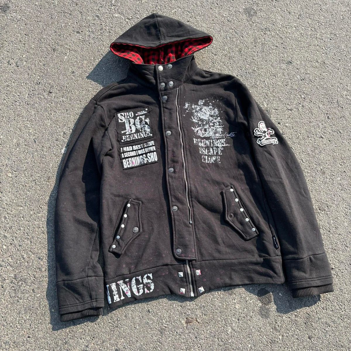 BERNINGS SHO Bernings-Sho Zip Hoodie Jacket Archive Punk (Japan) Size US L / EU 52-54 / 3 - 25 Thumbnail