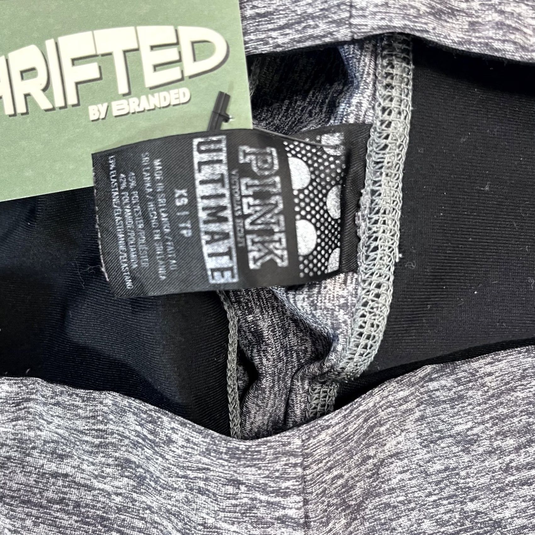 Pinko PINK Ultimate Leggings Womens XS High Rise Ankle Gym Yoga Pants Gray Size 26" / US 2 / IT 38 - 3 Thumbnail