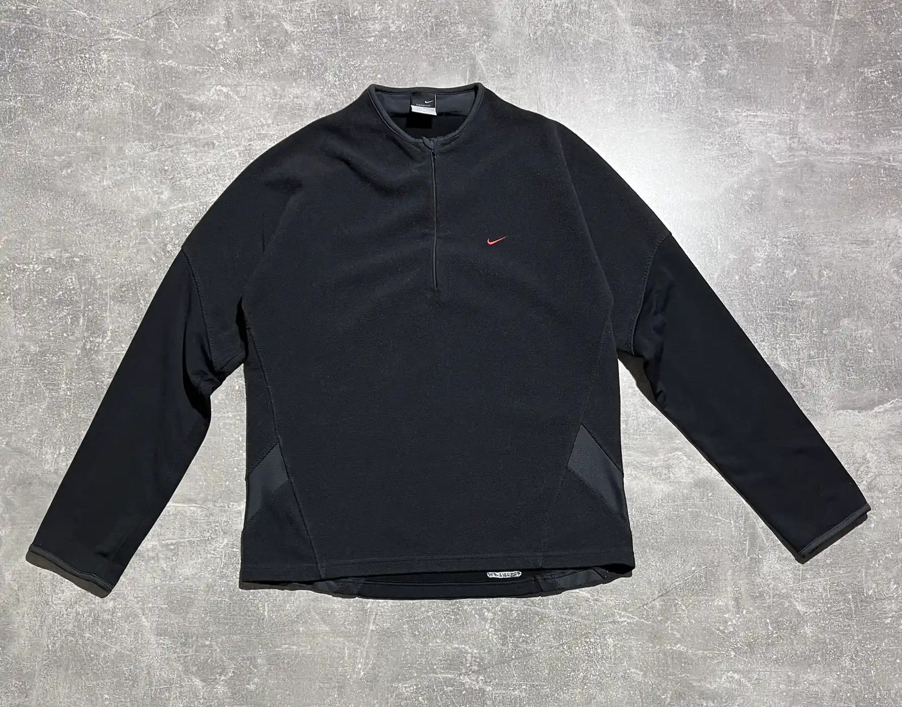 Nike × Vintage Vintage Nike Fleece Zip 1/3 Jacket Mini Swoosh Y2k Size US M / EU 48-50 / 2 - 1 Thumbnail
