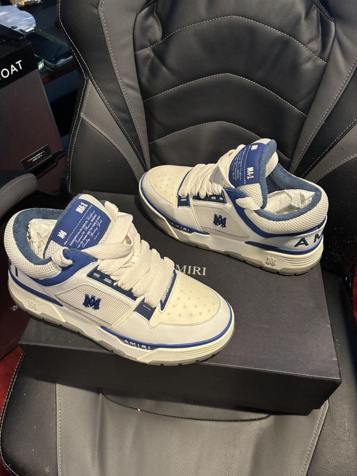 Amiri Amiri ma-1 white/blue Size US 10 / EU 43 - 2 Thumbnail