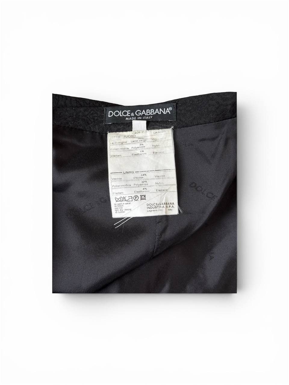 Dolce & Gabbana Dolce & Gabbana Black Lace Textured Skirt Size 27" / US 4 / IT 40 - 3 Thumbnail