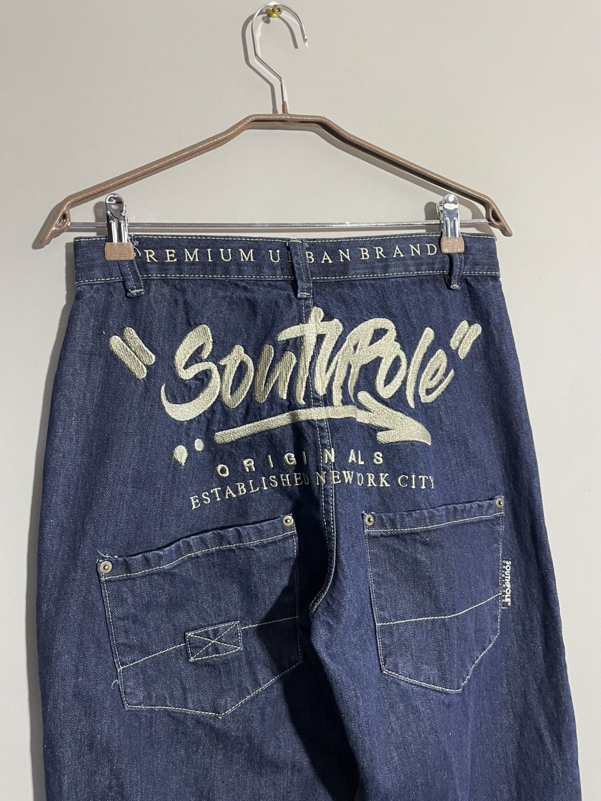 Southpole Y2K Southpole Big Logo navy blue denim pants size 30 Size US 30 / EU 46 - 7 Thumbnail