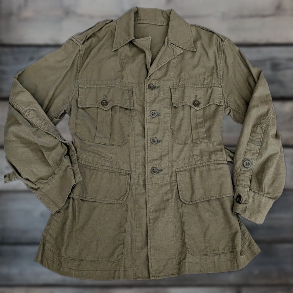 CO VINTAGE H.S. Stanton & Co British Army Jacket Size 1 Green Military Coat 1950 Casual Unisex Size US XS / EU 42 / 0 - 1 Thumbnail