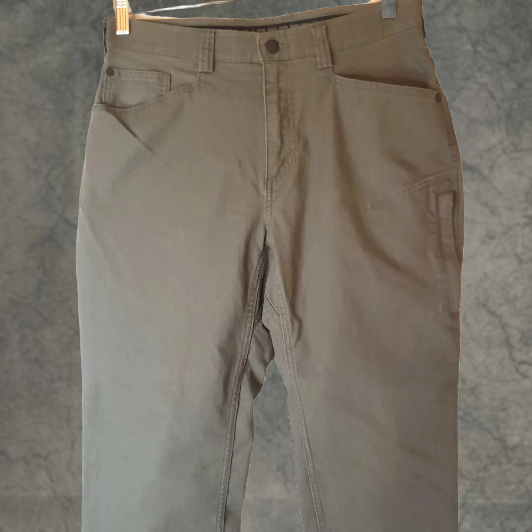Olive Alaskan HardGear by Duluth Trading Co. Women's Hiking Work Pants Sz 8 REG Olive Vintage Olive Straight Pant Womens Size 30" / US 8 / IT 44 - 1 Thumbnail
