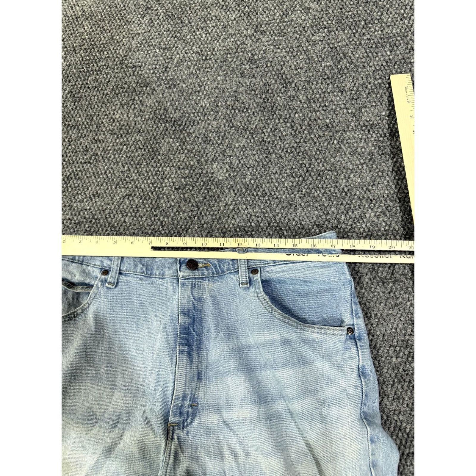 Wrangler Wrangler Jeans Mens 36x34 Blue Light Wash Regular Straight Stretch Denim Jeans Java Size US 36 / EU 52 - 6 Thumbnail