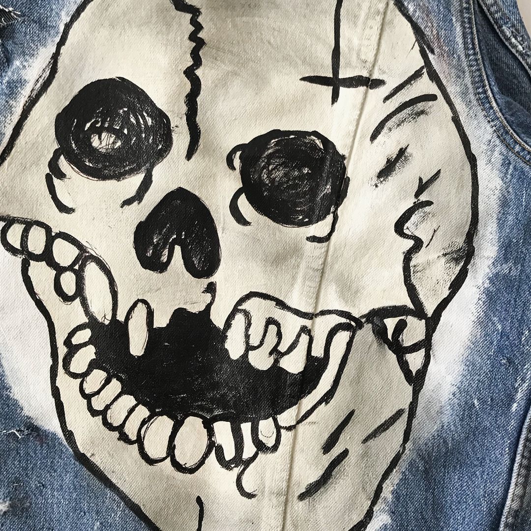 Handmade × Japanese Brand SKULL CUSTOM JACKET LIL PEEP JACKET RAP JACKET opium jacket Size US M / EU 48-50 / 2 - 2 Thumbnail