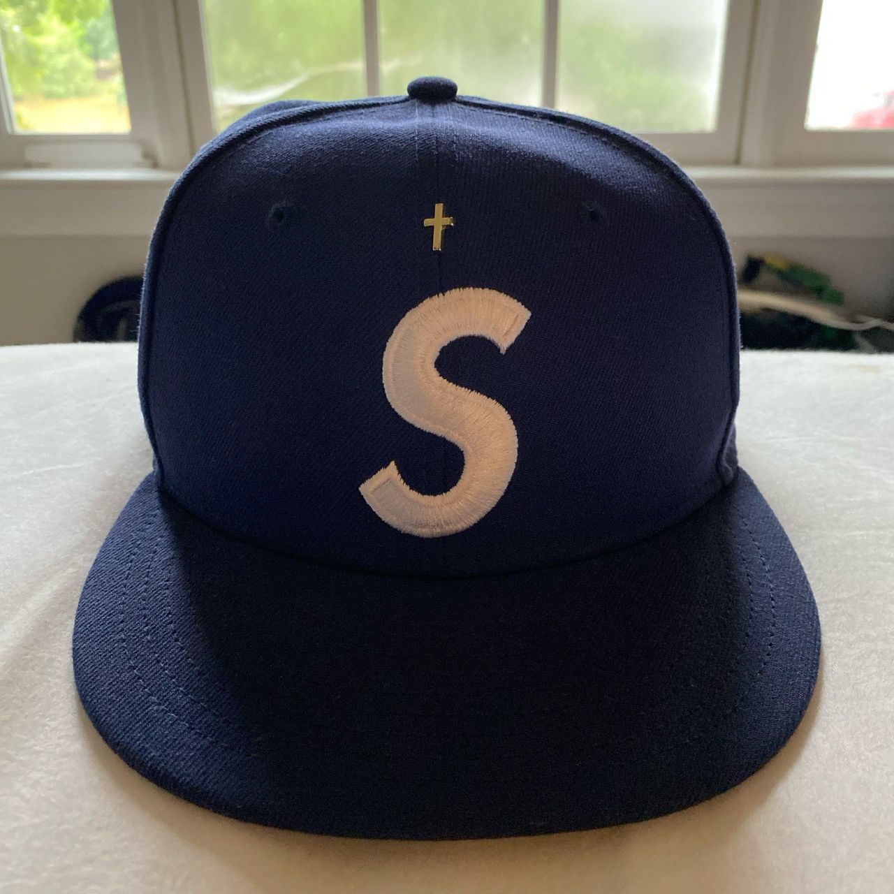 ウェア Supreme Gold Cross S Logo New Era NAVY Supreme Gold Cross S Logo New Era Light Navy | eBay