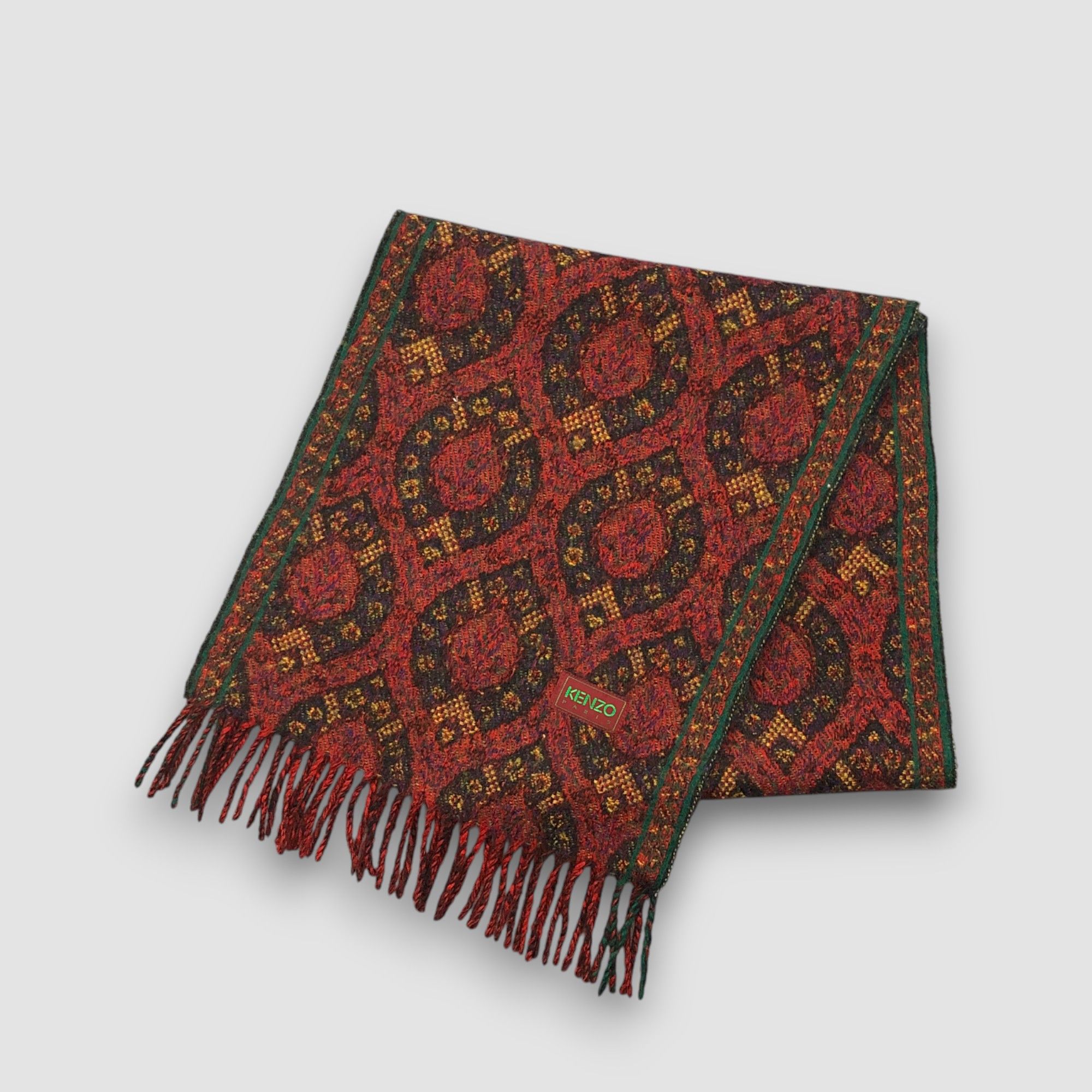 Kenzo Vintage Kenzo Scarf Muffler Wool Winter Scarves Size ONE SIZE - 3 Thumbnail