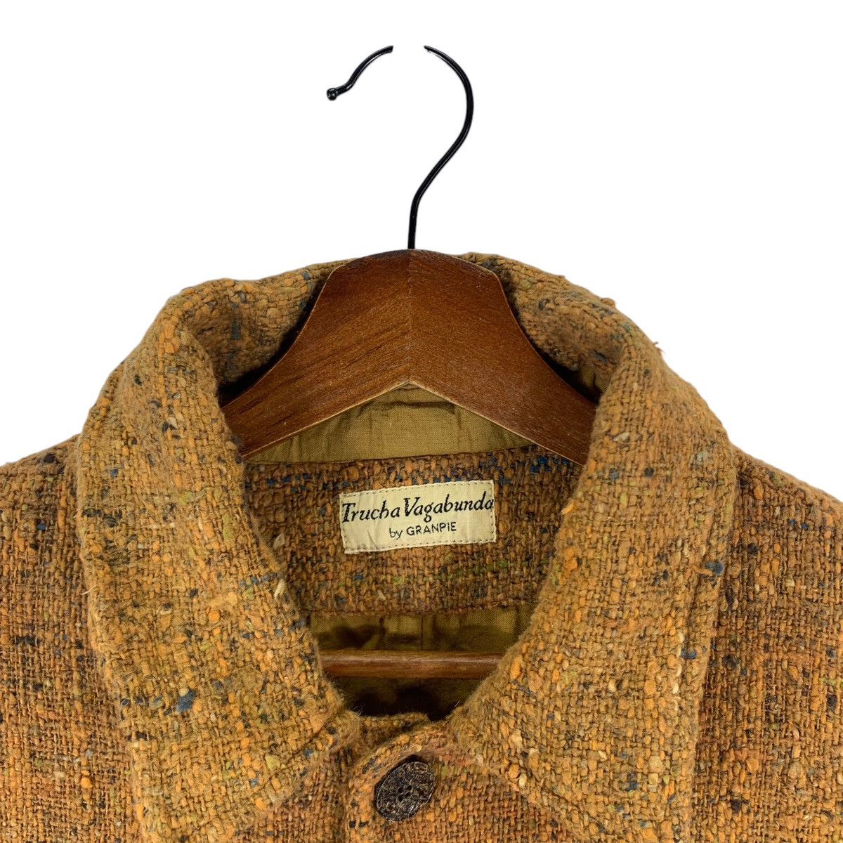 Issey Miyake × Vintage Vintage Trucha Vagabunda By Granpie Coconut Button Jacket Size US L / EU 52-54 / 3 - 5 Thumbnail