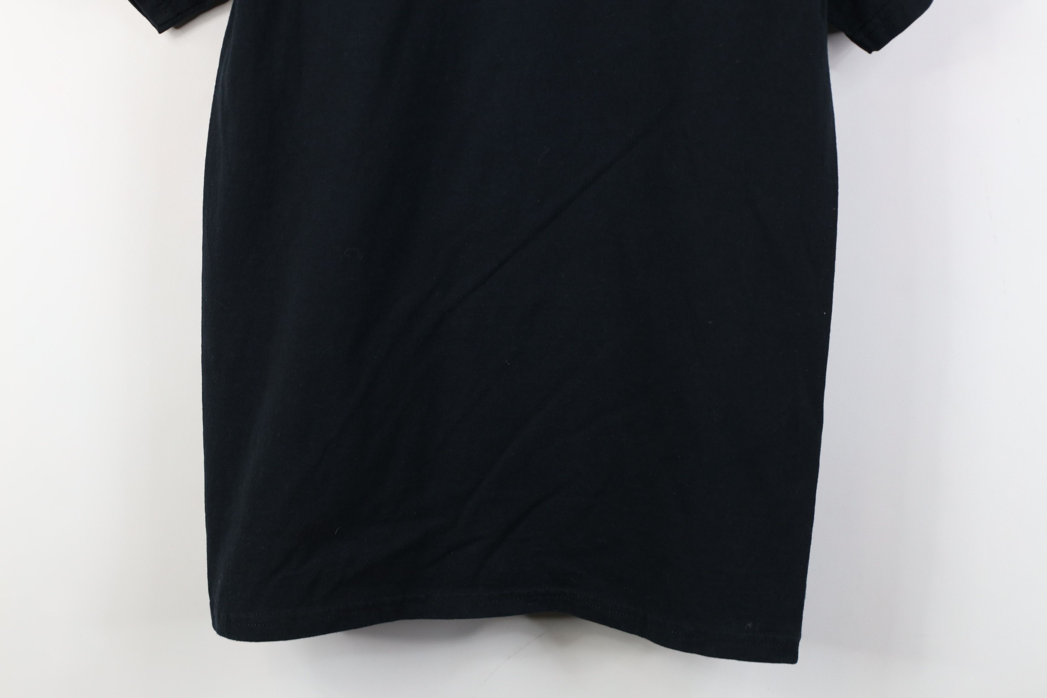 Vintage Vintage 90s Y2K Streetwear Faded Blank Cotton T-Shirt Black Size US S / EU 44-46 / 1 - 3 Thumbnail