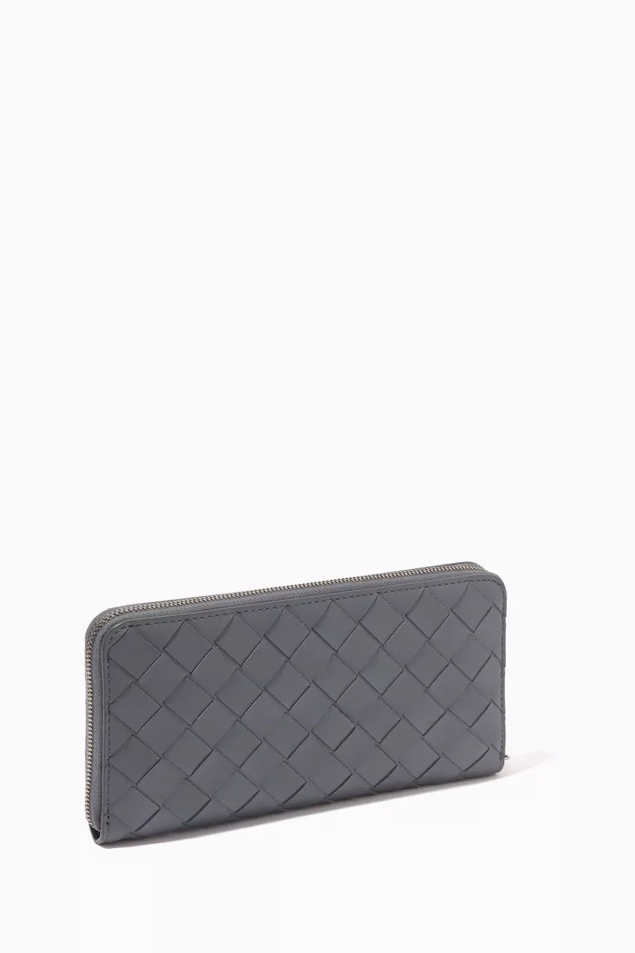 Bottega Veneta o1n1vont1124 Size: OS / Zip Around Wallet in Grey Size ONE SIZE - 3 Thumbnail