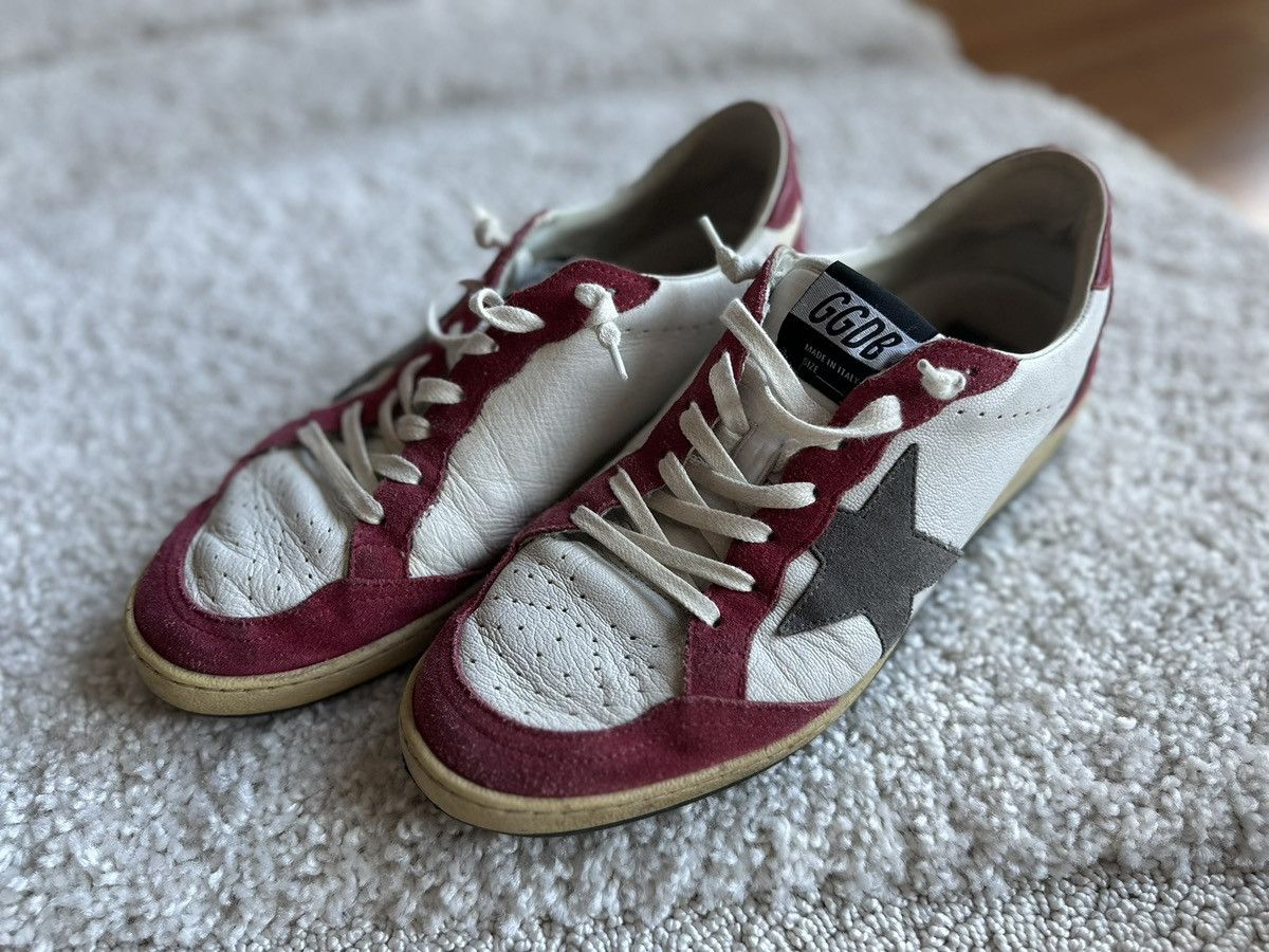 Golden Goose Golden Goose Ball Star Sneaker Red/White Leather sz 40 worn Size US 10 / IT 40 - 1 Thumbnail