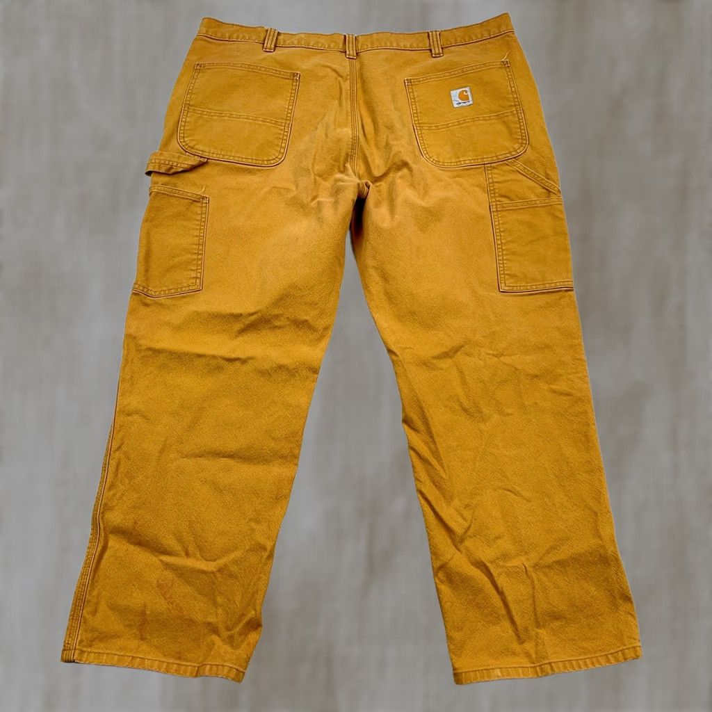 Carhartt Carhartt Pants Men 42x30 Carpenter Duck Canvas Relaxed Faded Distressed Baggy B2 Size US 42 / EU 58 - 1 Thumbnail