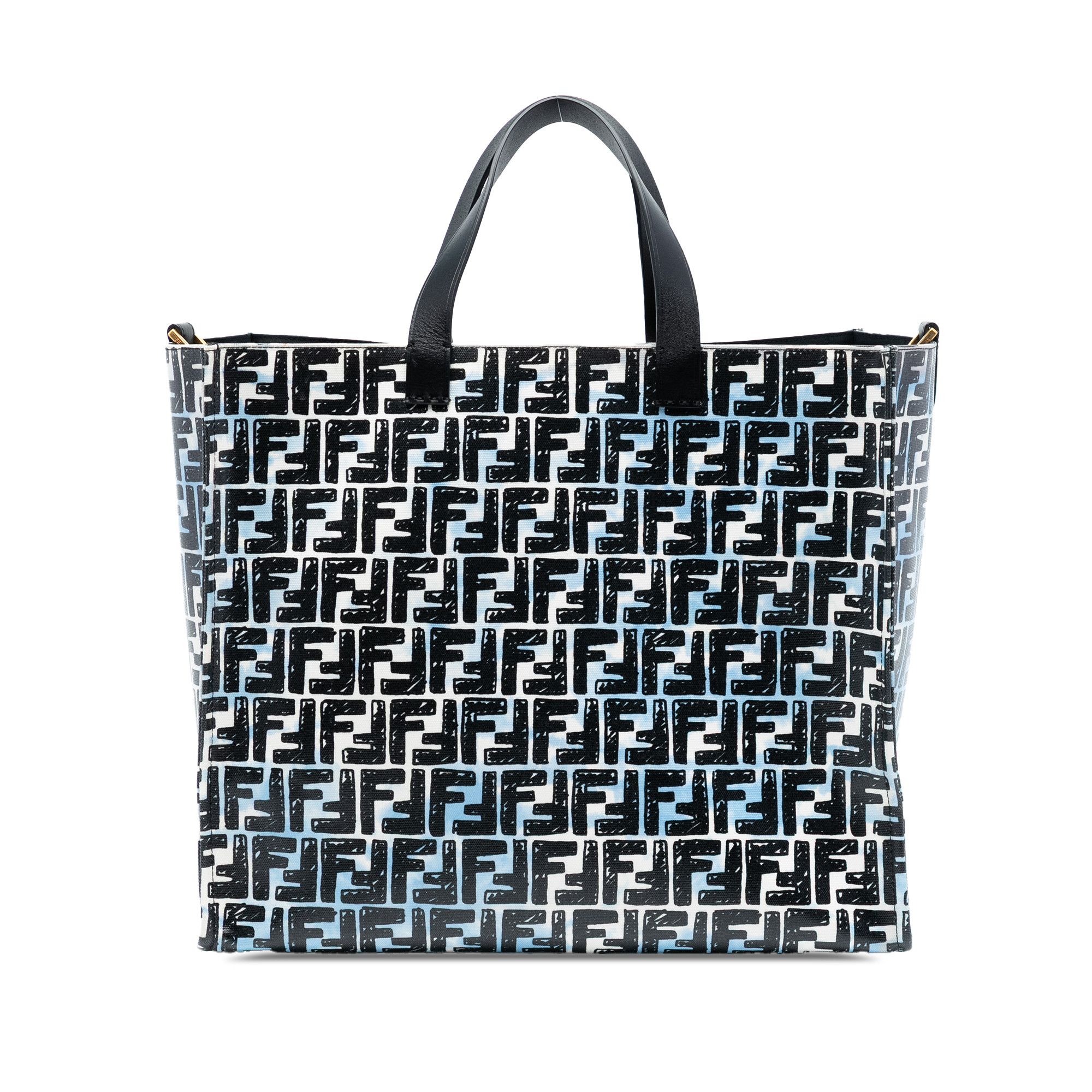 Fendi Fendi Joshua Vides Zucca Coated Canvas Cloudy Shopper Satchel Size ONE SIZE - 1 Thumbnail