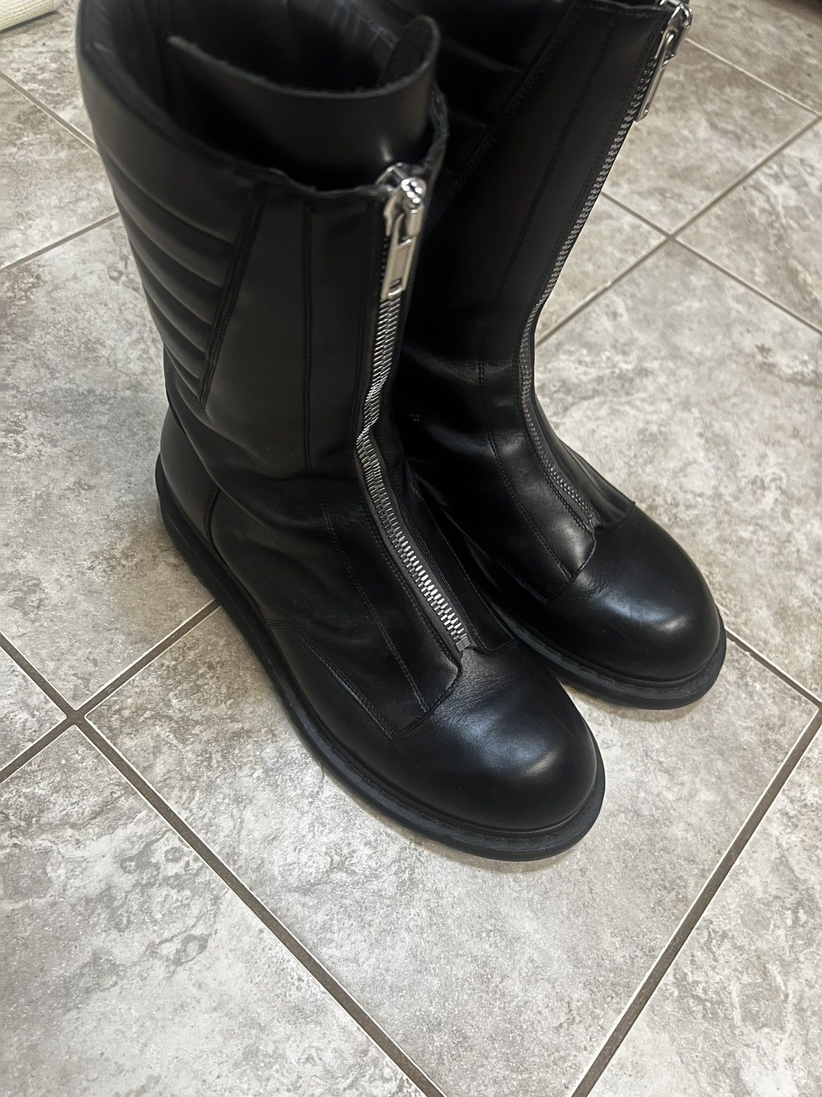 Rick Owens Rick Owens AW22 “Strobe” Basket Creeper Boots Size US 11.5 / EU 44-45 - 6 Thumbnail
