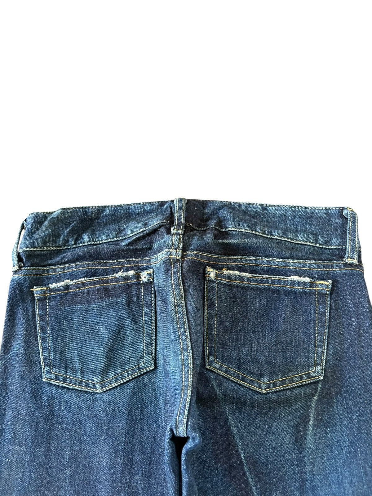 SLY Vintage Japanese Brand Mud Wash Distress Flare Jeans Size 30" / US 8 / IT 44 - 4 Thumbnail