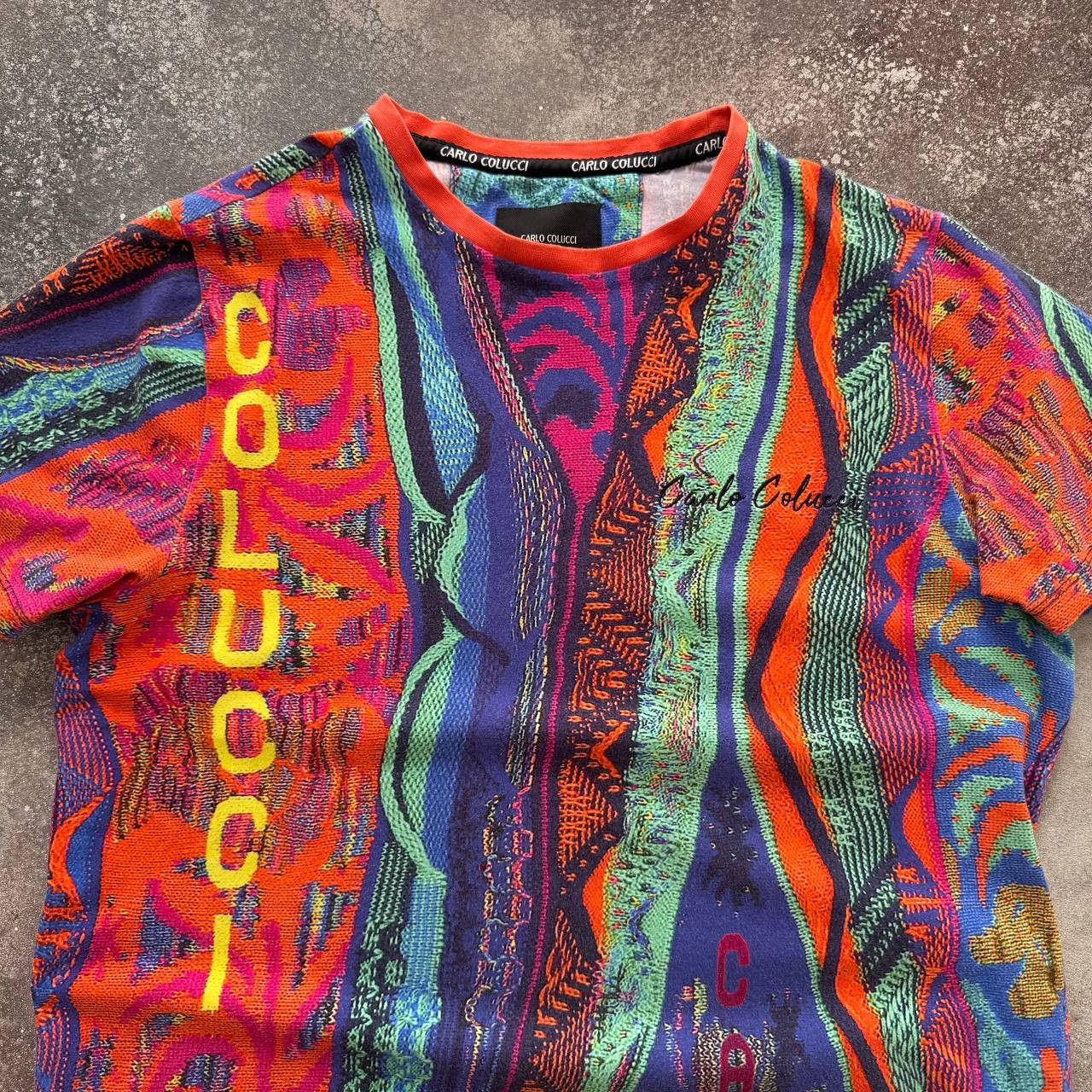 Carlo Colucci × Coogi × Vintage Carlo Colucci Coogi Knit Style Y2K Unisex T-Shirt Size US S / EU 44-46 / 1 - 3 Thumbnail