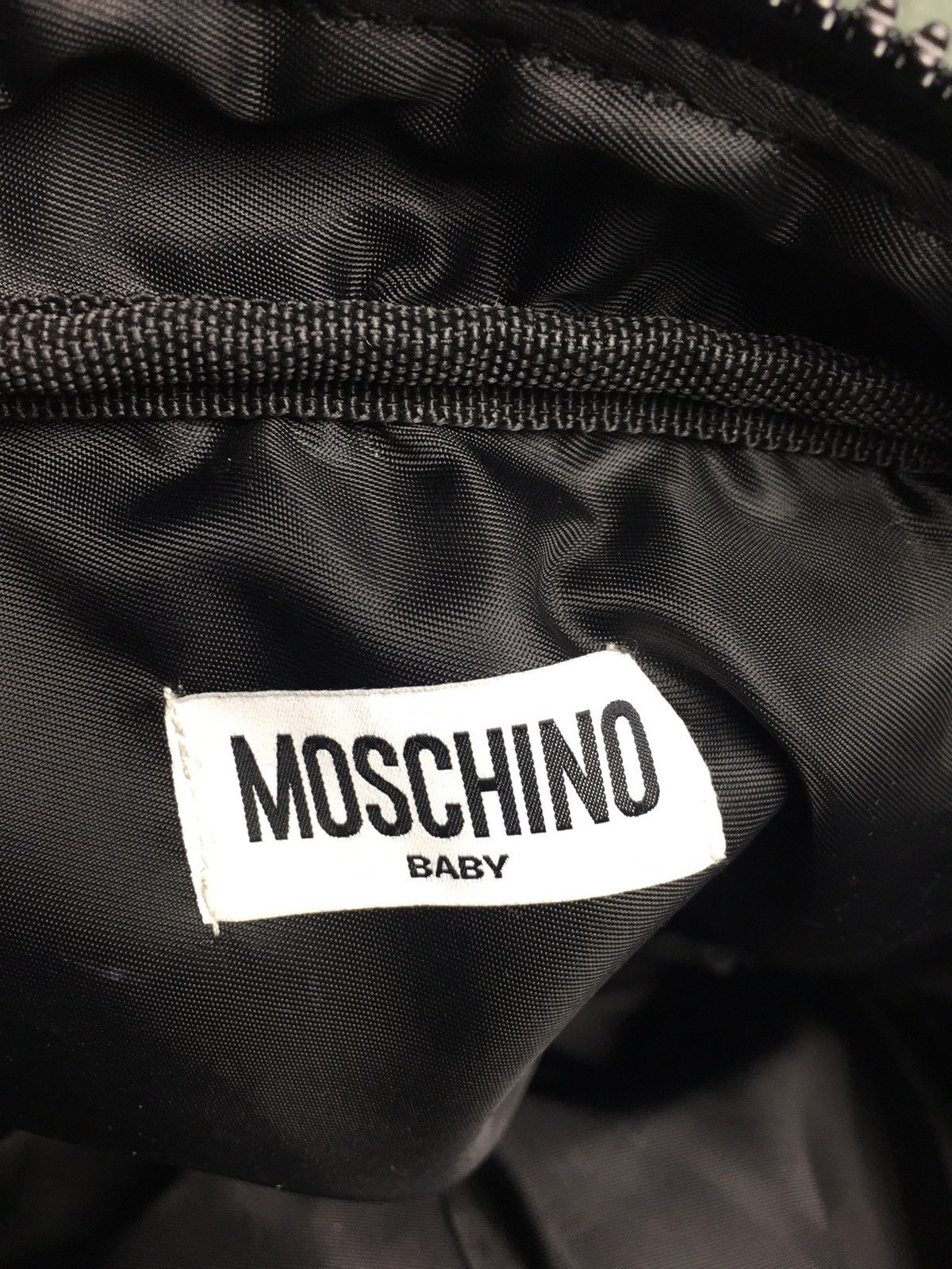 Moschino Moschino Baby Black Cotton Blend Shoulder Bag Size ONE SIZE - 9 Thumbnail