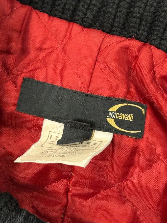 Just Cavalli AW2004 Cavalli Dark Navy Astro Bomber Jacket Size US L / EU 52-54 / 3 - 12 Thumbnail