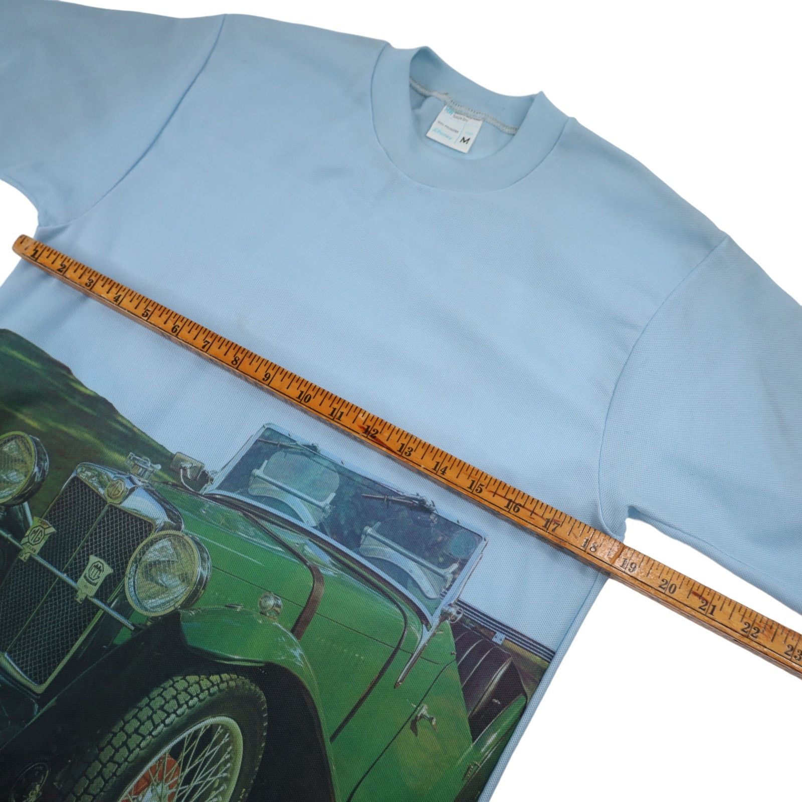 JCPenney × Vintage VTG 70s JC Penney Photorealistic MG Automobile Graphic T Size US M / EU 48-50 / 2 - 8 Thumbnail