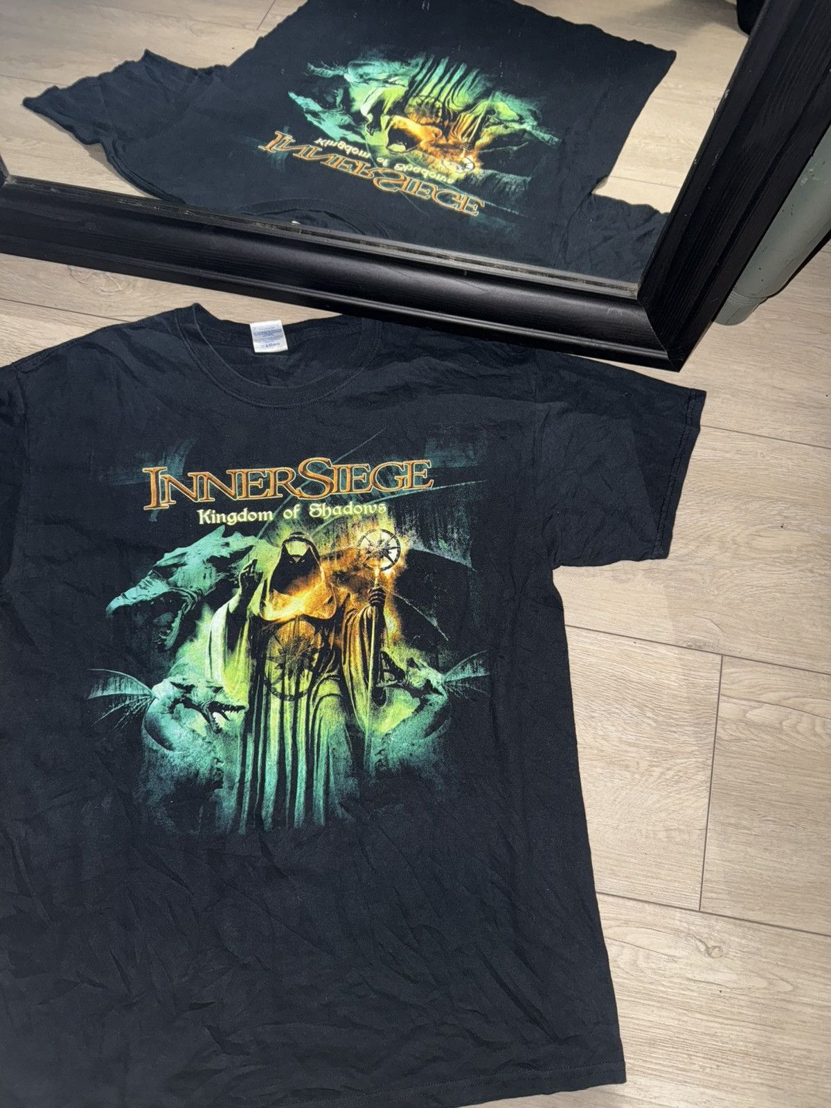 Band Tees × Vintage Rare Vintage / Y2K Inner Siege Band Tee Size US L / EU 52-54 / 3 - 1 Thumbnail