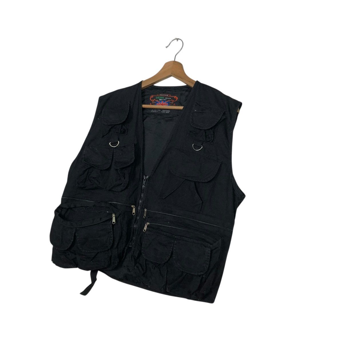 Vintage 🔥VINTAGE UTILITY CARGO VEST JACKET BIKER TRIUMPH Size US M / EU 48-50 / 2 - 4 Thumbnail