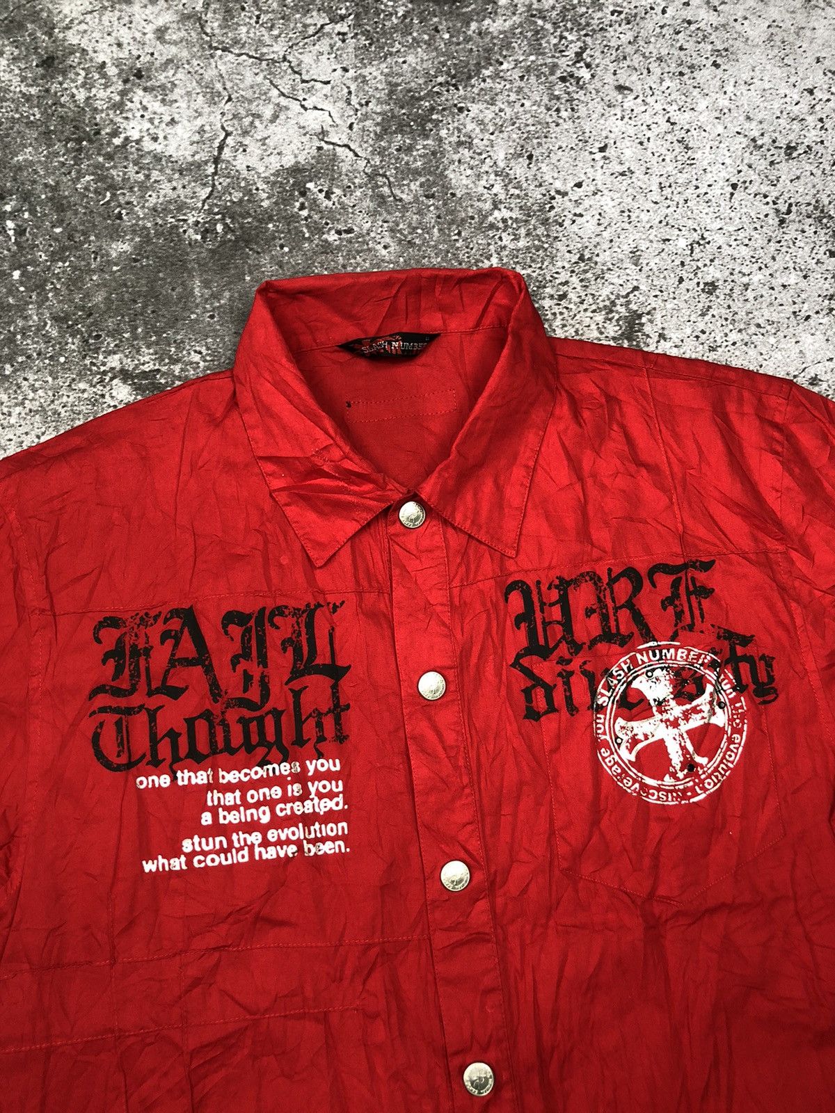 14th Addiction × If Six Was Nine × KMRii SLASH NUMBER BUTTON SHIRT Size US L / EU 52-54 / 3 - 3 Thumbnail