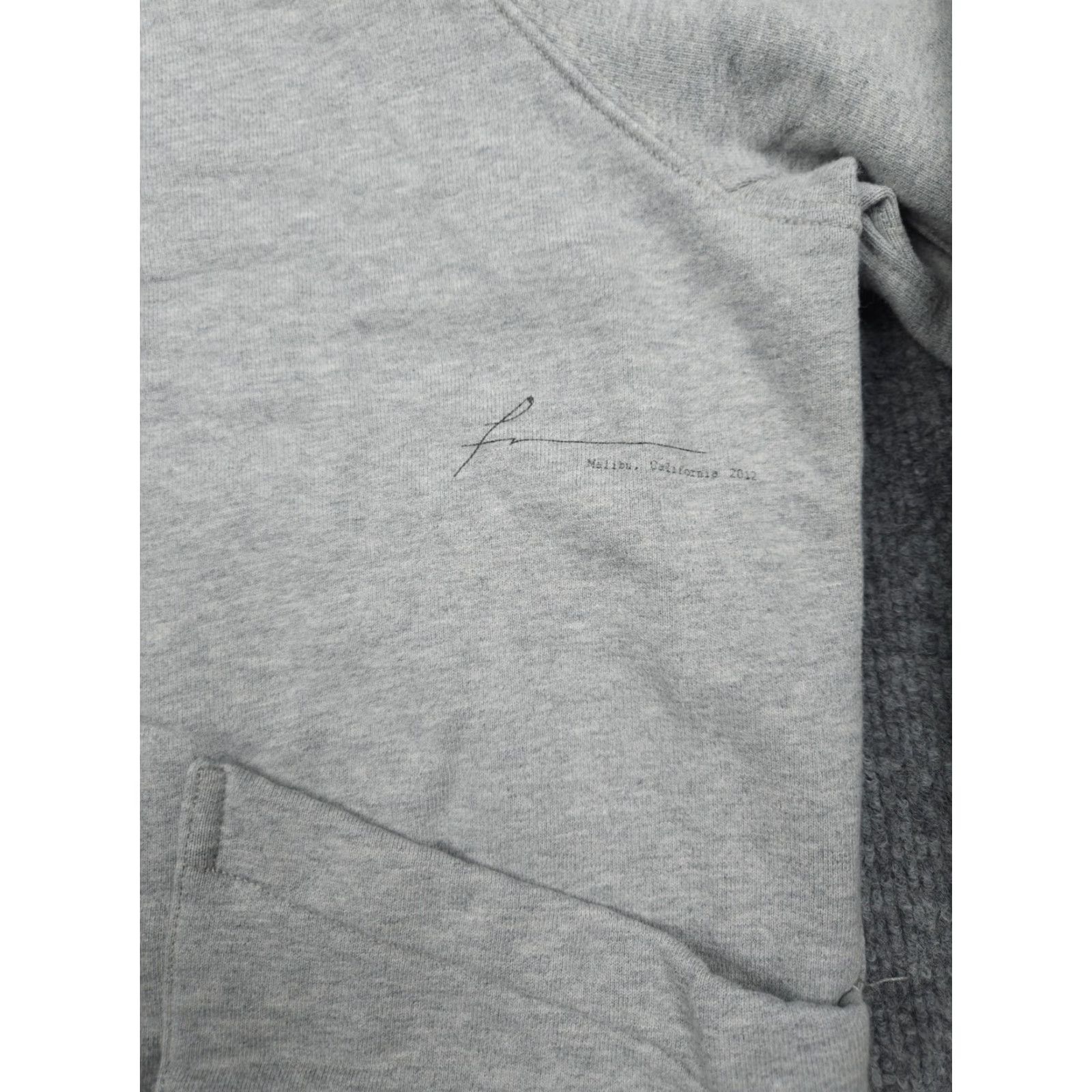 Frame FRAME Hoodie Mens Medium Gray Abstract Graphic Back Hit Cotton Blend GRIS Size M / US 6-8 / IT 42-44 - 6 Thumbnail