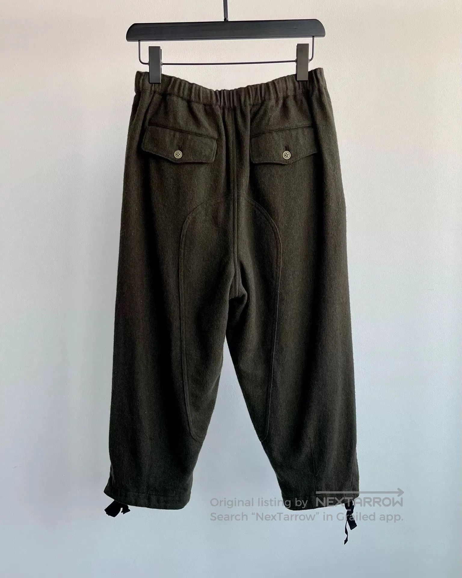 CDG by Comme des Garcons Black Military Style Wool Tapered Pants. Size US 26 / EU 42 - 5 Thumbnail