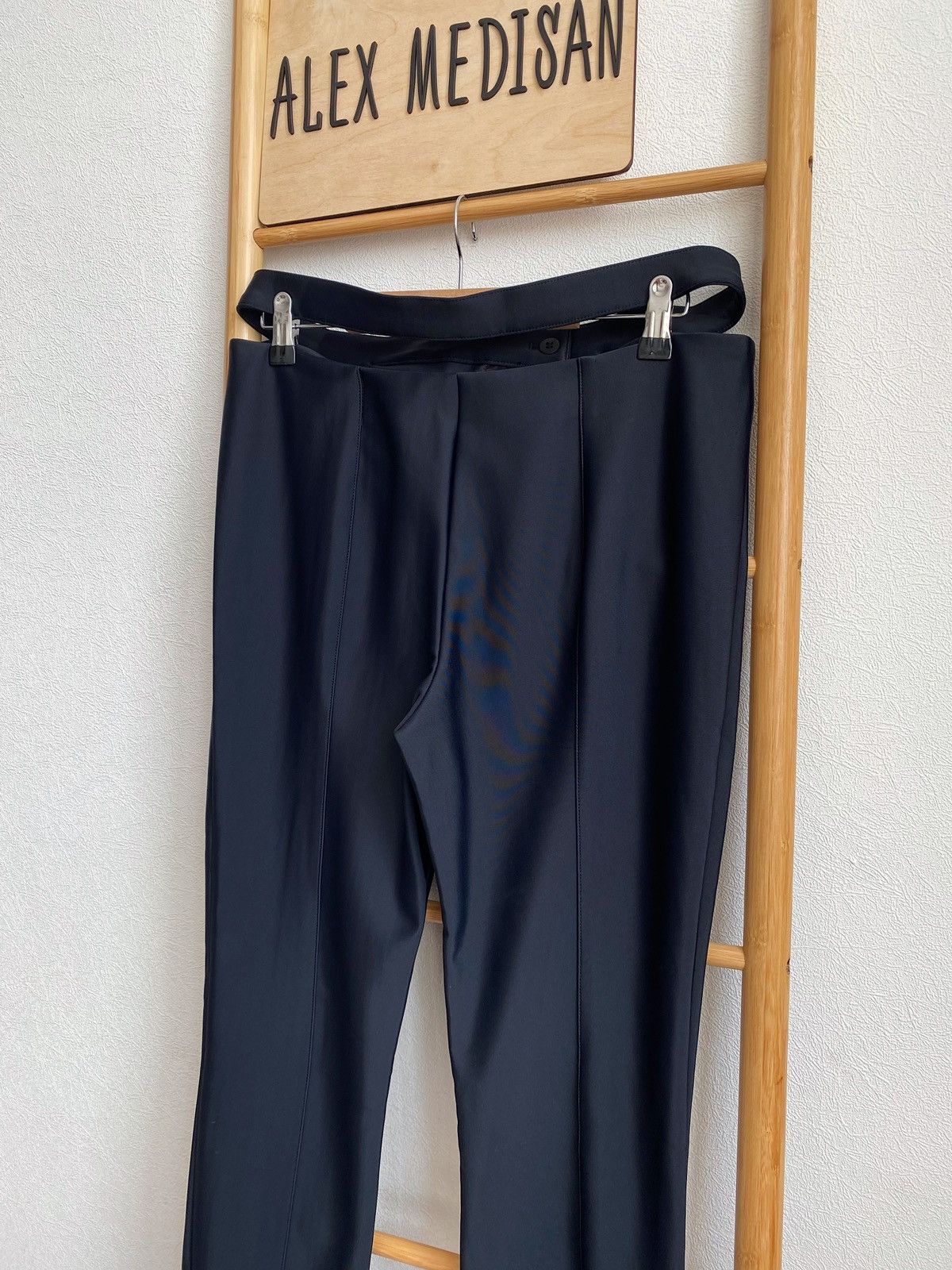Mugler Mugler x H&M Flared Cut Out Jersey Pants Size 32" / US 10 / IT 46 - 12 Thumbnail