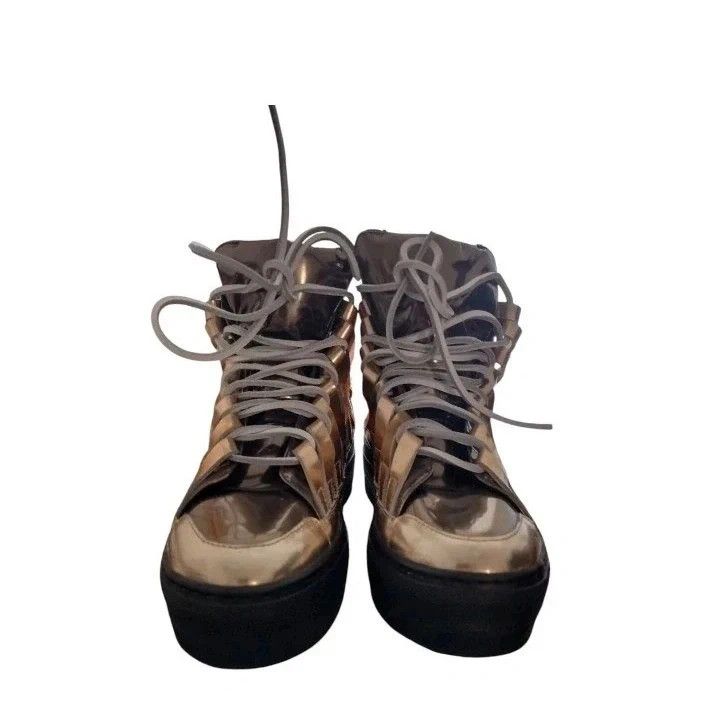 Damir Doma ARCHIVE Damir Doma "Falco" Metallic Gold Sneakers - Vibram Size US 5 / IT 35 - 2 Thumbnail