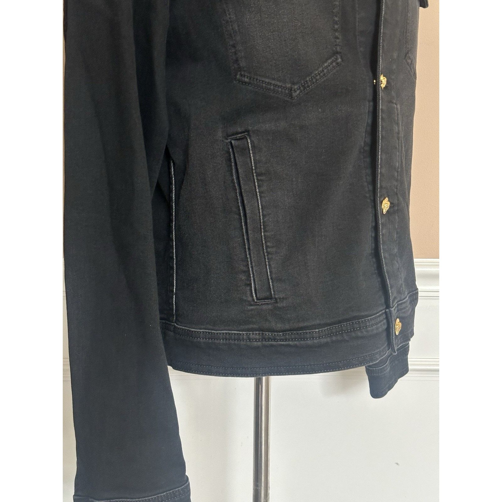 Versace Versace Men’s Blouson Denim Black Jacket L (50) 1011834 Size US L / EU 52-54 / 3 - 5 Thumbnail