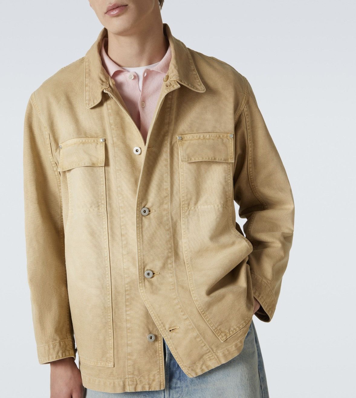Auralee Auralee Leather Trimmed Duck Barn Jacket Sz JP 3 MSRP $905 Size US S / EU 44-46 / 1 - 5 Thumbnail