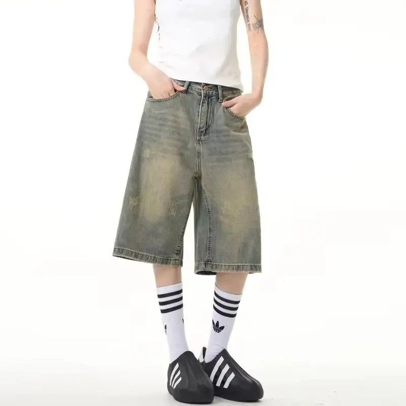 Japanese Brand Retro loose straight denim shorts Size US 32 / EU 48 - 5 Thumbnail