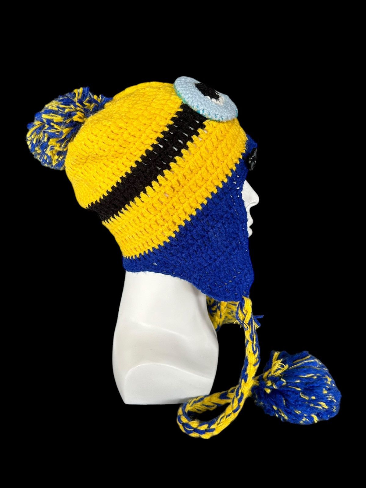 Japanese Brand × Kapital × Vintage Minions Crochet Knitted handmade Beanie Hats Rare☠️☠️ Size ONE SIZE - 8 Thumbnail