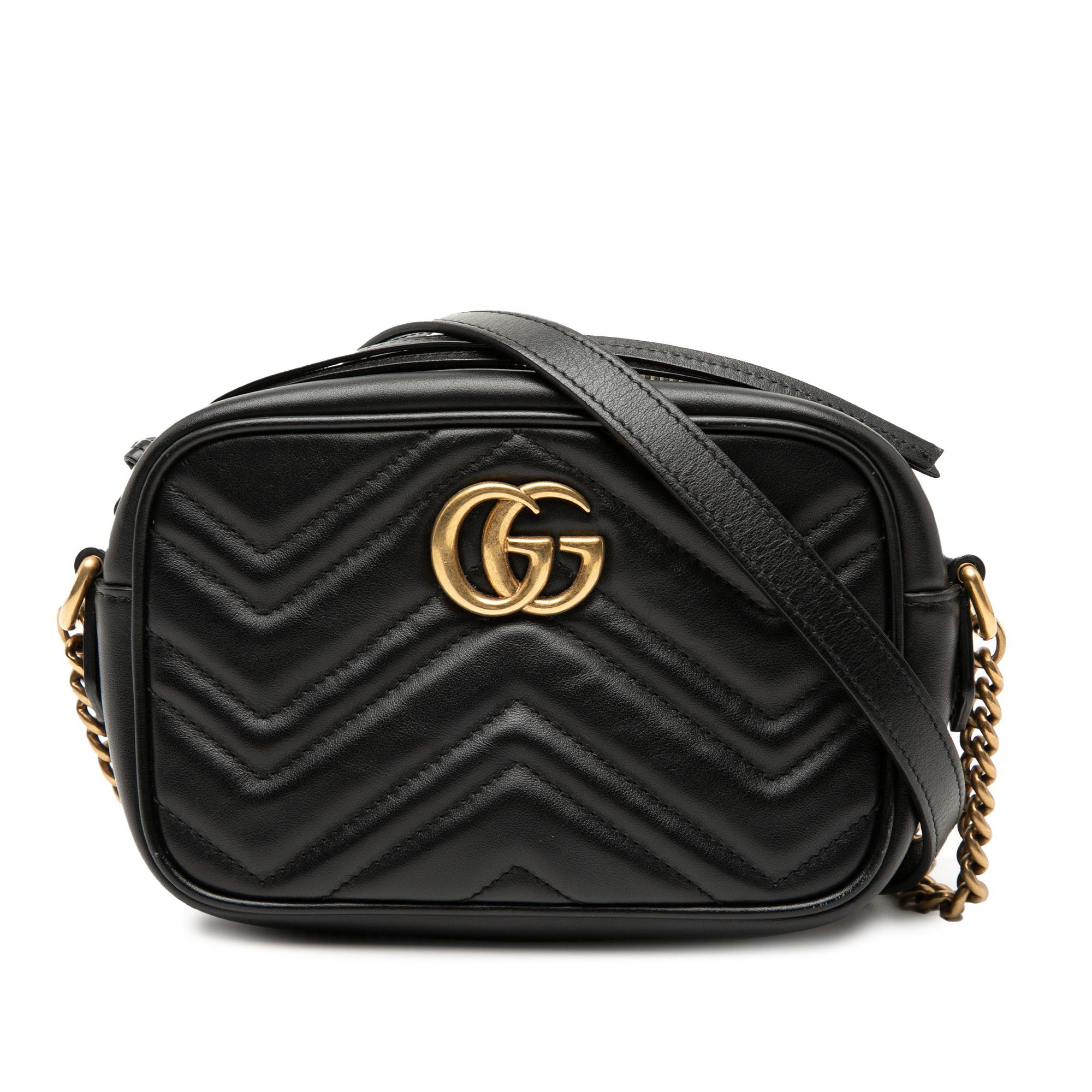 Gucci Mini GG Marmont Matelasse Leather Crossbody Size ONE SIZE - 1 Thumbnail