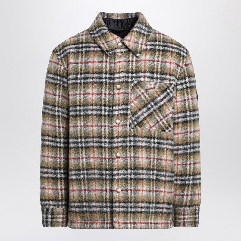 Burberry Burberry Beige Checked Wool Shirt Jacket Size US M / EU 48-50 / 2 - 1 Thumbnail