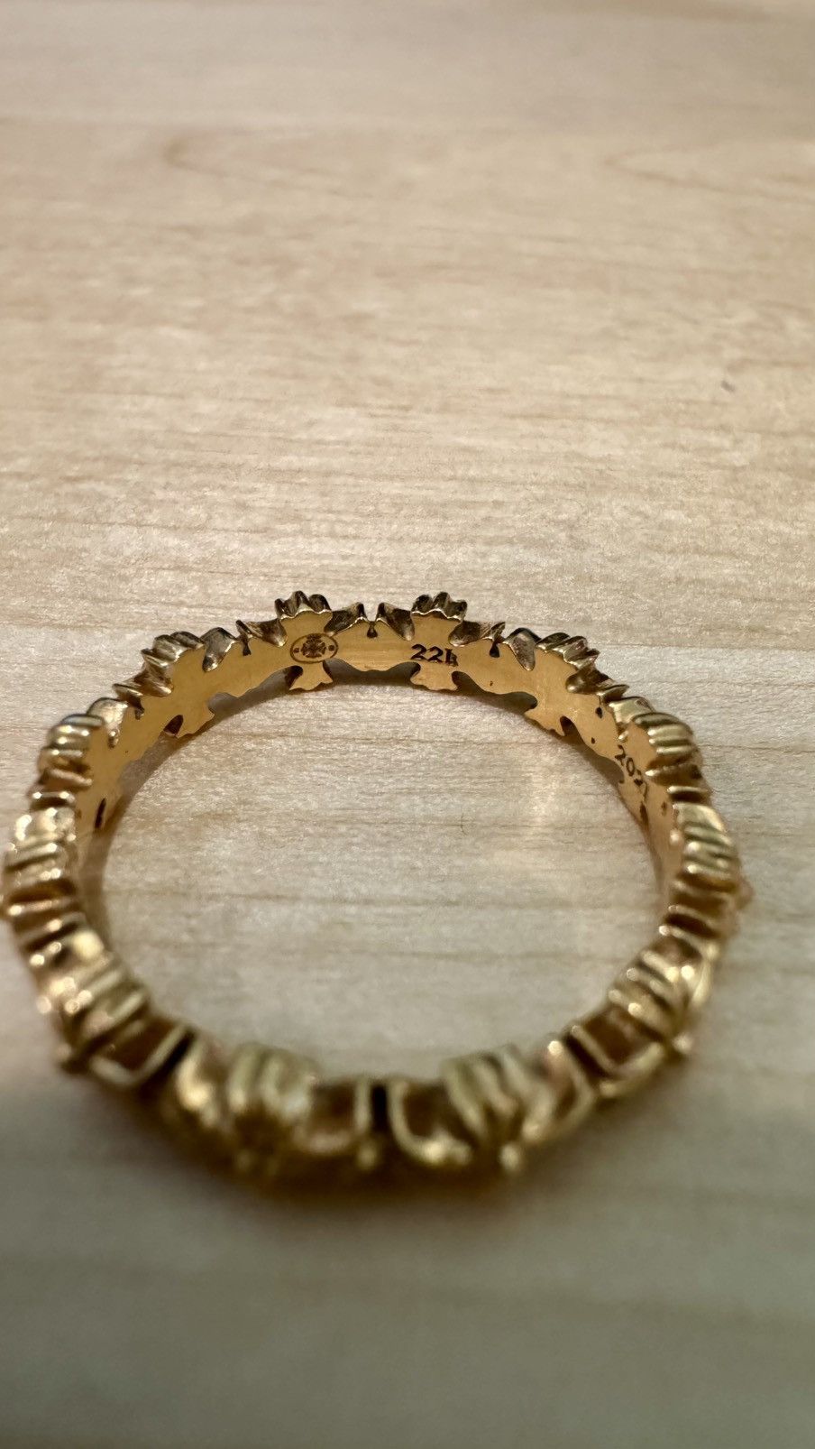 Chrome Hearts Gold Tiny E Band Ring Size 7 Size ONE SIZE - 17 Thumbnail