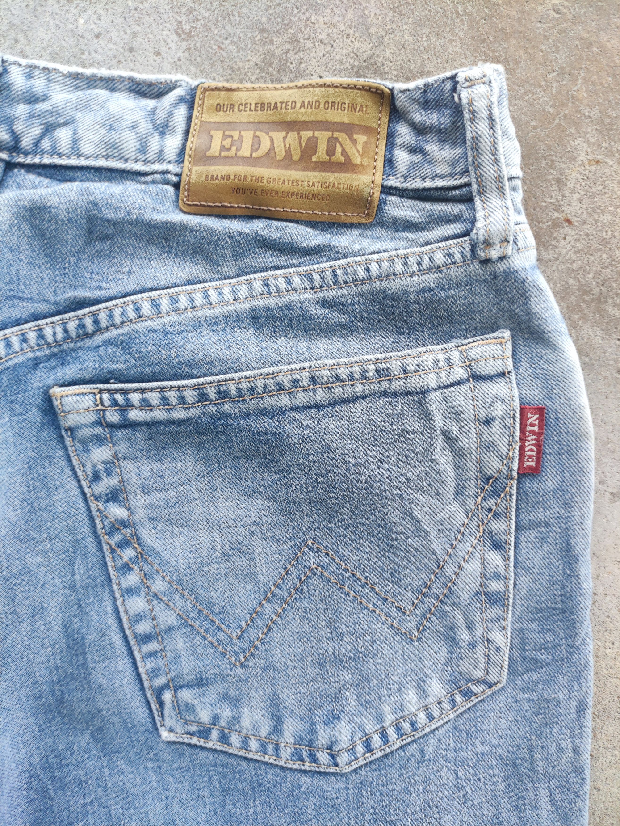 Edwin Vintage Edwin Brand Denim Buggy Faded Pants Size US 32 / EU 48 - 12 Thumbnail