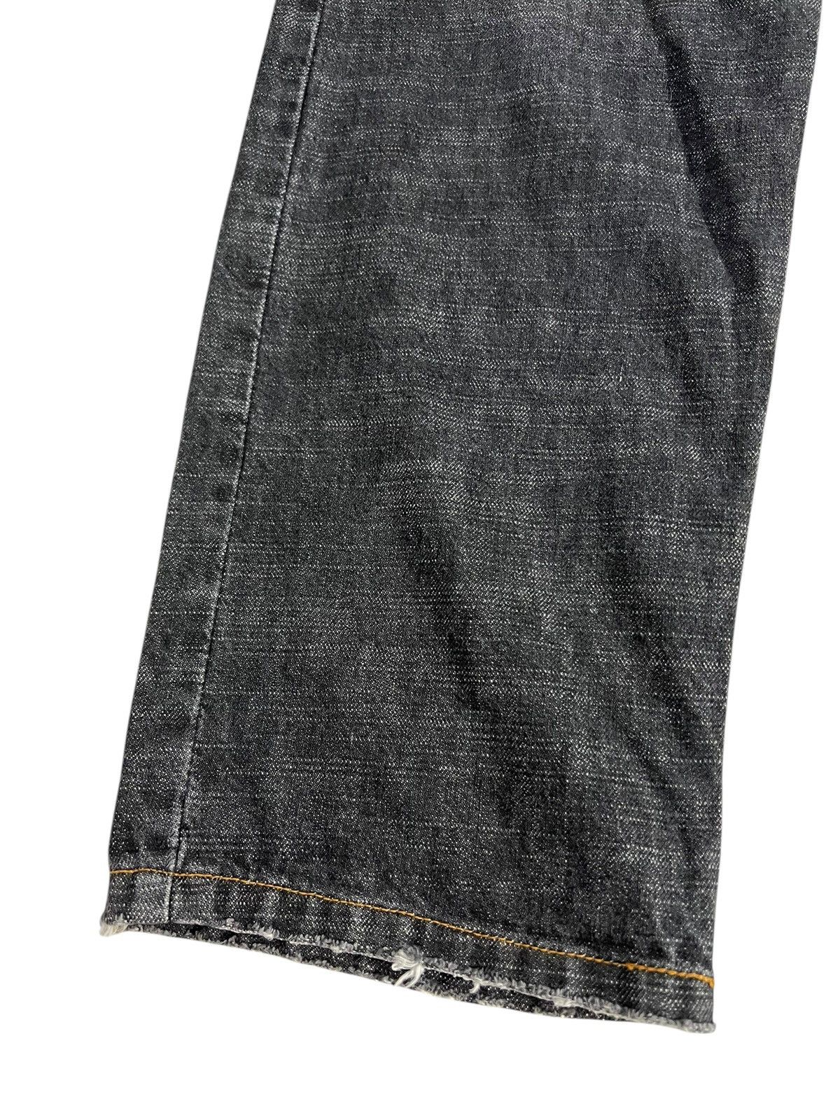Japanese Brand Vintage Nylaus Crew Black Distress Jean Size US 40 / EU 56 - 6 Thumbnail