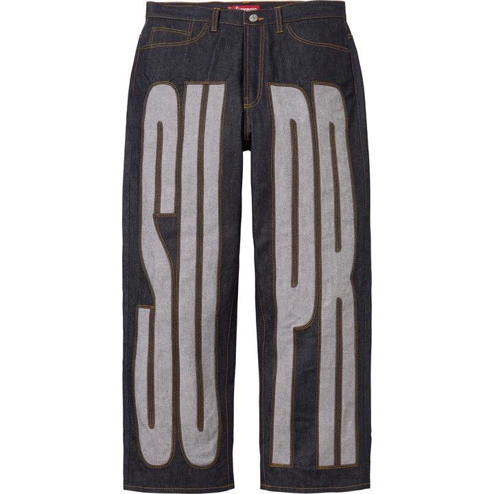 美品Supreme Stars Topstitch Baggy Jean 30 Supreme SS25 Stars Topstitch Baggy Jean• Size 34• $149.99• Supreme