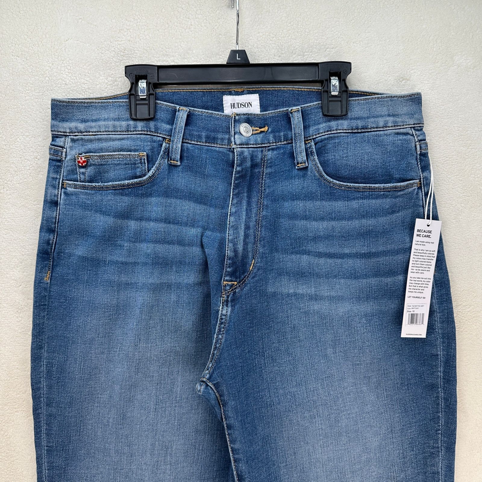 Hudson HUDSON WOMEN'S 32 BLAIR HIGH RISE BOOTCUT CROP MEDIUM WASH Size 32" / US 10 / IT 46 - 2 Thumbnail