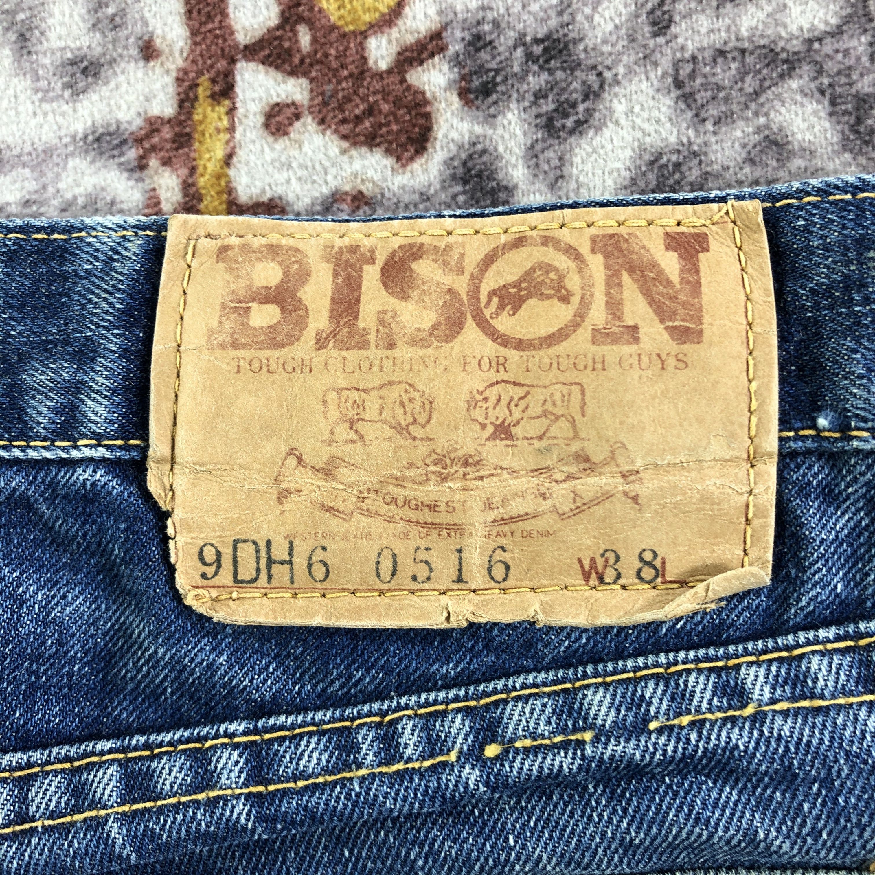 Vintage Vintage 70s Bison Redline Jeans-JM3551 Size US 38 / EU 54 - 6 Thumbnail