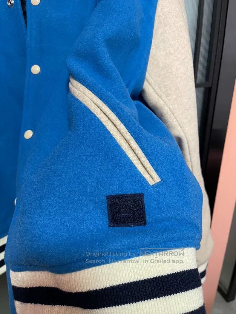 Acne Studios Acne Studios Blue Colorblocked Baseball Jacket Size US XL / EU 56 / 4 - 3 Thumbnail
